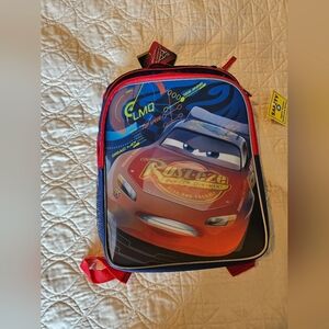 Disney Cars Red and Blue Holographic Kids Backpack - NWT